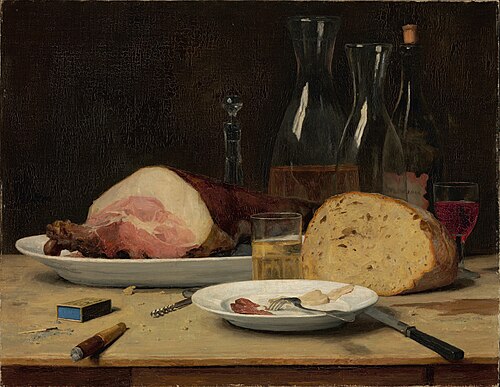 Still life: Excess, 1896, Albert Anker