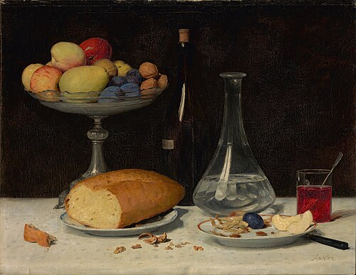 Still life: Moderateness, 1896, Albert Anker