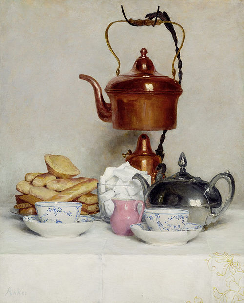 Service de thé, , Albert Anker