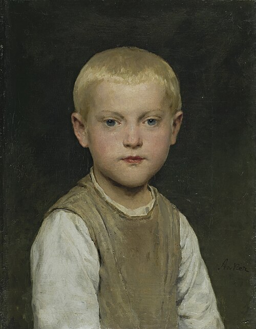 Portrait d'un garçon (Dr Heiri), , Albert Anker