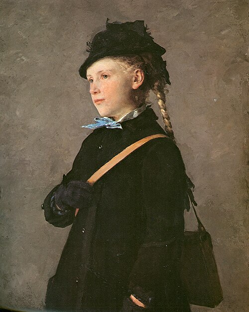 Porträt der Marie Anker, 1881, Albert Anker
