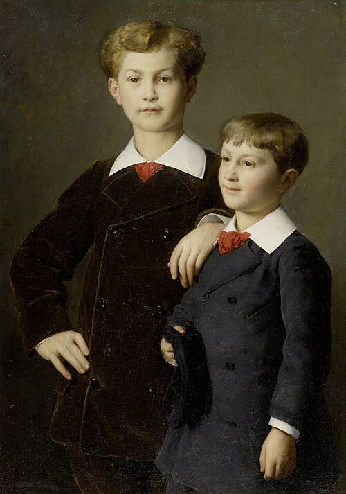 Die Söhne Chrétien. Paris, 1880, Albert Anker