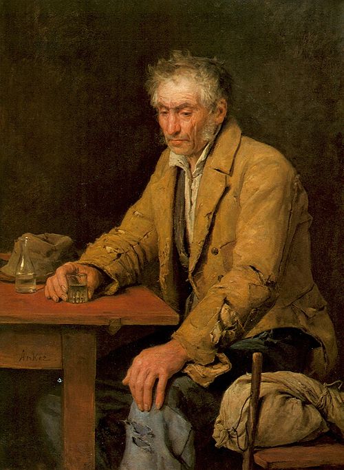 The drinker, 1868, Albert Anker