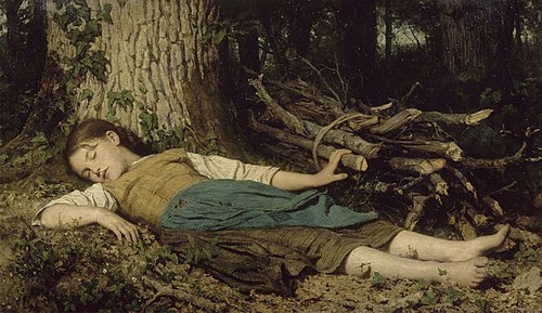 In the Woods, 1865, Albert Anker