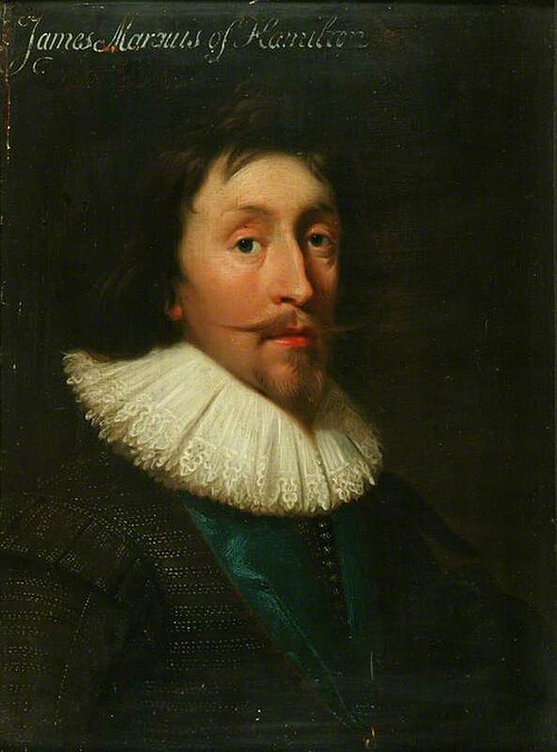 James Hamilton, 2nd Marquess of Hamilton (after Daniel Mytens), 1620, George Jamesone