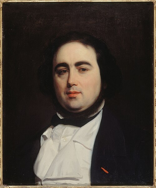 Portrait de Jules Janin (1804-1874), écrivain et critique, 1839, Charles-Émile Callande de Champmartin