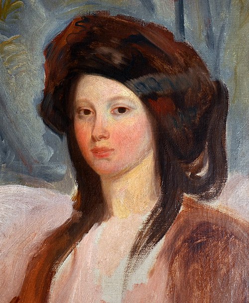 Portrait de Juliette Drouet vers 1827, 1827, Charles-Émile Callande de Champmartin