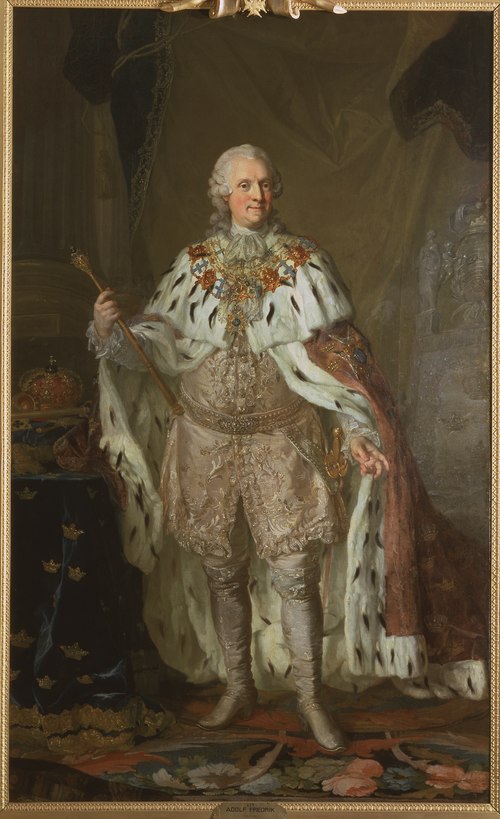 Adolf Fredrik, 1710-1771, konung av Sverige hertig av Holstein-Gottorp, 1750, Lorens Pasch le jeune