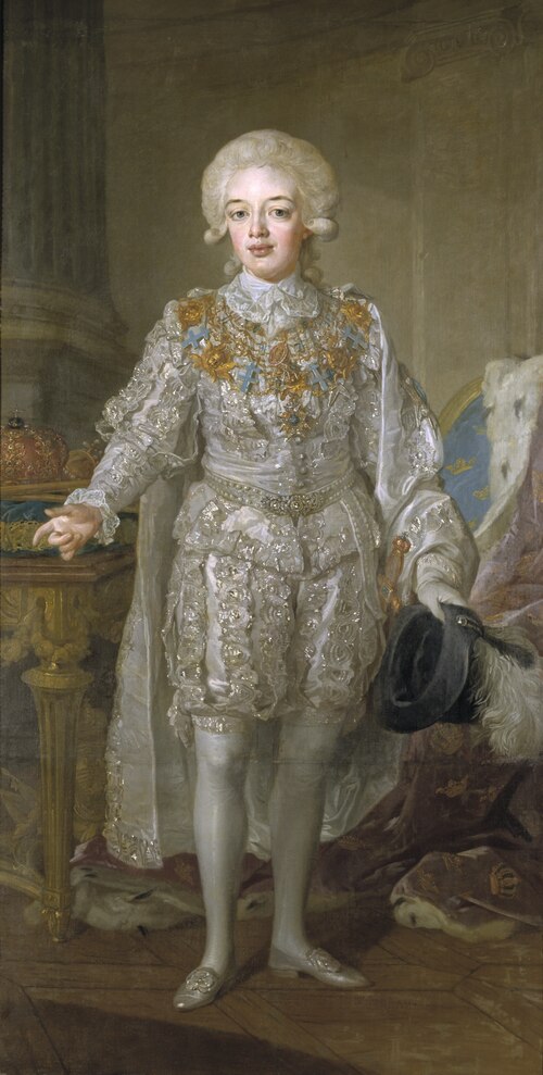 Gustav IV Adolf (1778-1837), king of Sweden, married to Fredrika Dorotea Vilhelmina of Baden, , Lorens Pasch le jeune