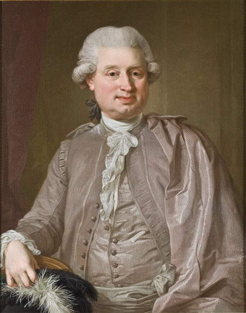 Portrait of the wholesale dealer Johan Fredrik Burghadi, 1781, Lorens Pasch le jeune