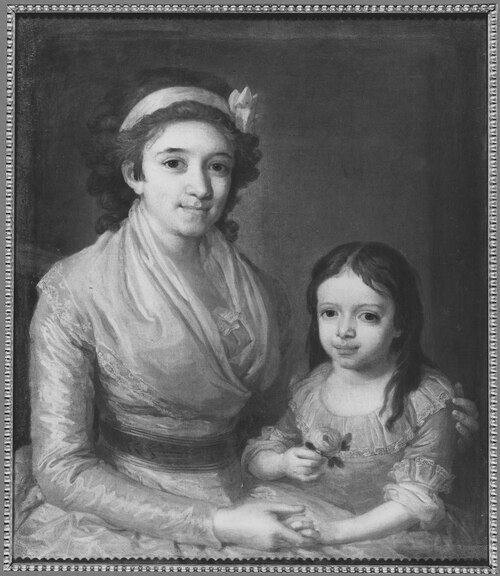 Ulrika Margaretha Keyser (1851-1898), gift med hovrättsassessor Hans-Edvard Pettersson med sin syste, , Lorens Pasch le jeune