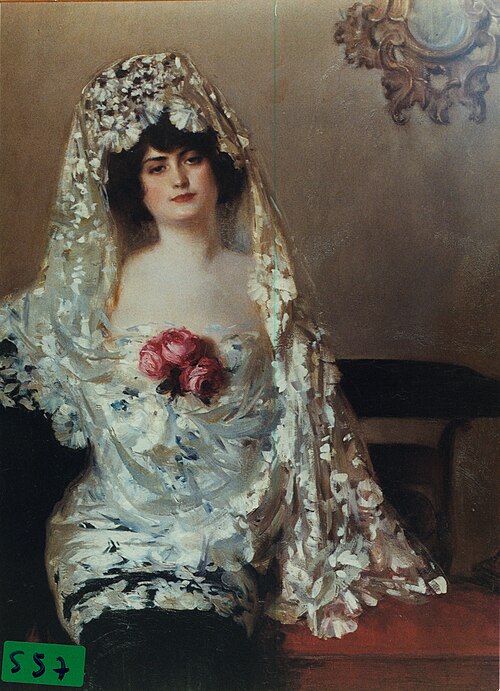 Júlia amb mantellina blanca, 1914, Ramón Casas