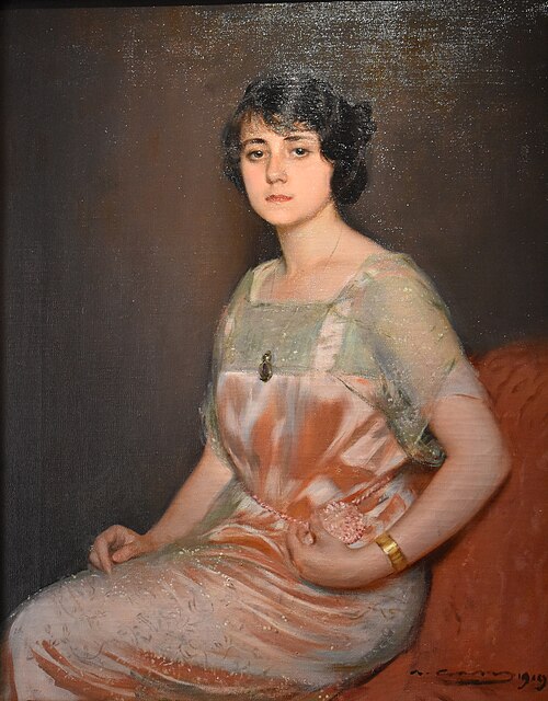 Portrait de Madeleine Troy, 1919, Ramón Casas