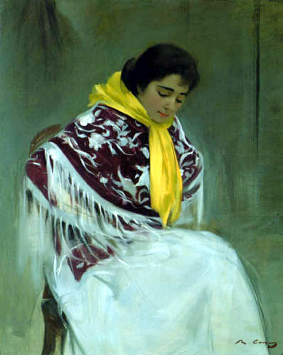 El mocador groc, 1908, Ramón Casas