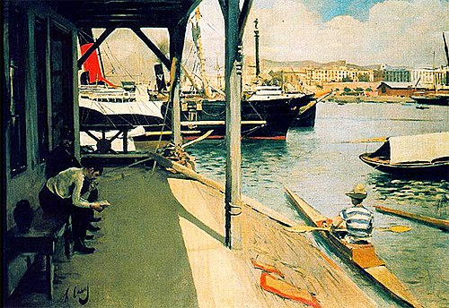 Club de regates de Barcelona, 1892, Ramón Casas