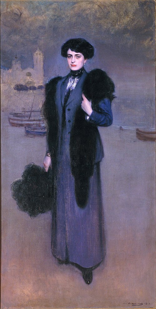 Portrait of Dolors Vidal, 1911, Ramón Casas