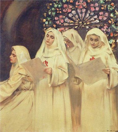 Cor de monges, 1902, Ramón Casas