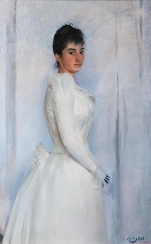 Portrait de Montserrat Carbó, 1888, Ramón Casas