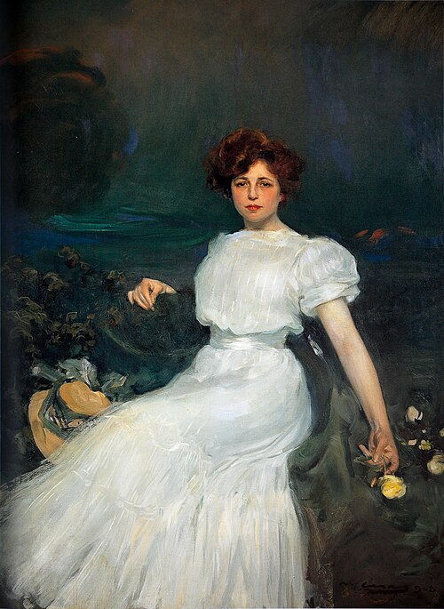 Lady Baladia portrait, 1908, Ramón Casas
