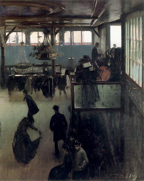 Bal du Moulin de la Galette, 1890, Ramón Casas