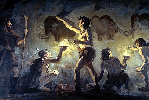 Cro‐Magnon Artists of Southern France, 1919, Charles R. Knight