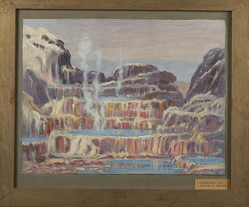 Blue Green Algae Pools, 1927, Charles R. Knight