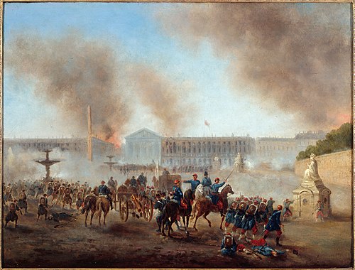 Épisode de la Commune, place de la Concorde, 1871, Gustave Boulanger