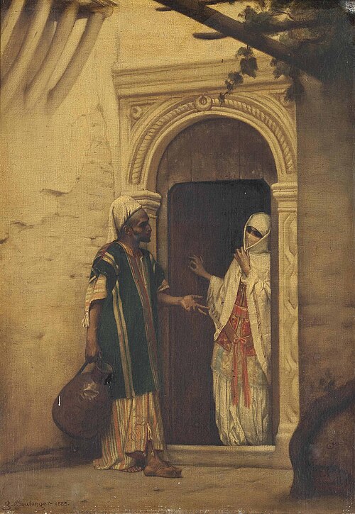 A Water Carrier at the Harem Entrance, 1883, Gustave Boulanger