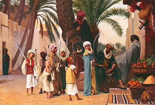 La quête de l'Aïd-Srir, à Biskra, 1873, Gustave Boulanger
