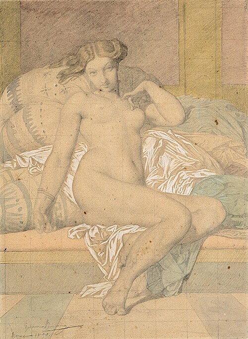 Phryne (study), 1850, Gustave Boulanger