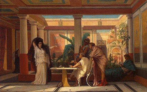 Theatrical Rehearsal in the House of an Ancient Rome Poet, 1855, Gustave Boulanger