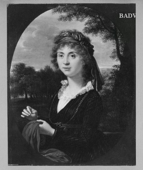 Portrait of a lady sewing, 1797, François-Xavier Fabre