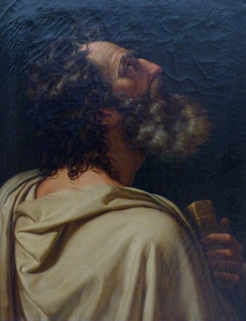 Tête d'homme barbu, de profil, 1791, François-Xavier Fabre