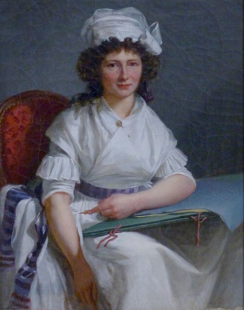 Portrait d'une jeune dessinatrice, 1795, François-Xavier Fabre