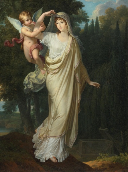 Portrait posthume de la marquise Fanny Grimaldi, née de Buckenwald (1781 - 1804), 1804, François-Xavier Fabre