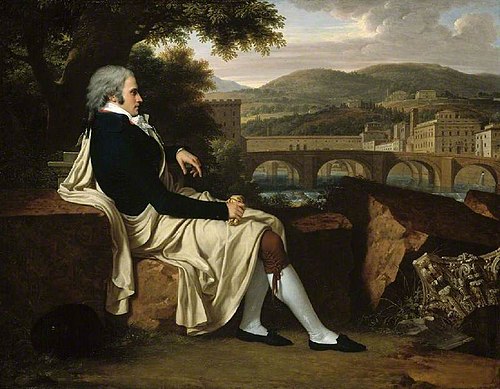 Joseph Allen Smith Contemplating Florence Across the Arno, 1797, François-Xavier Fabre