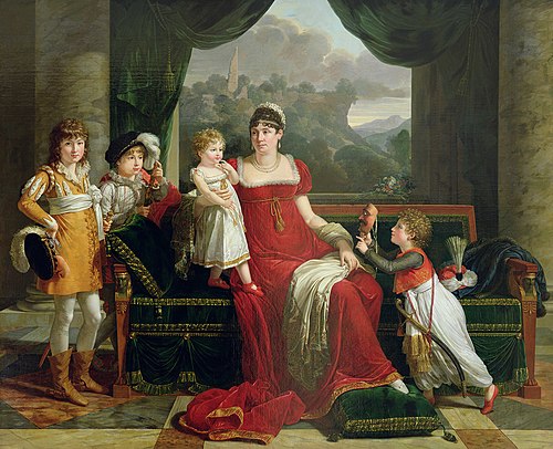 Portrait de la duchesse de Feltre et de ses enfants, 1810, François-Xavier Fabre