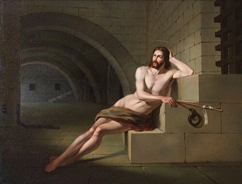 Saint John the Baptist in prison, 1852, Victor Meirelles