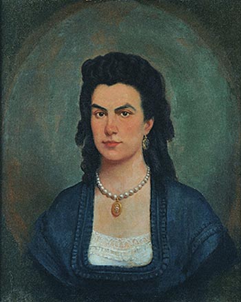 Portrait of a lady, 1870, Victor Meirelles