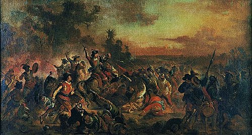 Esboceto para "Batalha dos Guararapes", 1876, Victor Meirelles