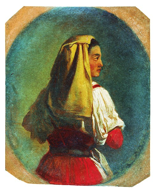 Estudo de Panejamento 07, 1856, Victor Meirelles