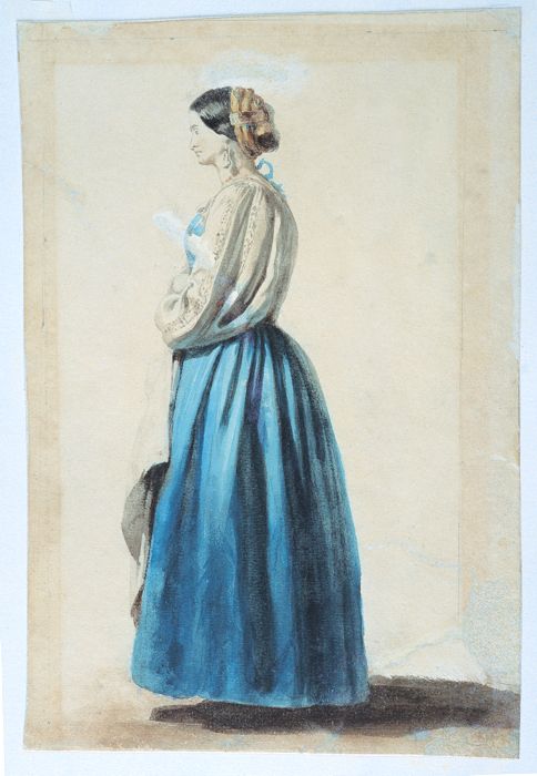 Estudo de Panejamento 09, 1856, Victor Meirelles