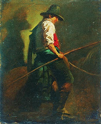 Estudo de Panejamento 13, 1856, Victor Meirelles