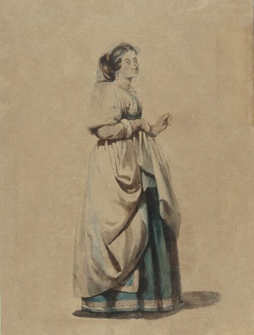 Estudo de Panejamento 14, 1856, Victor Meirelles