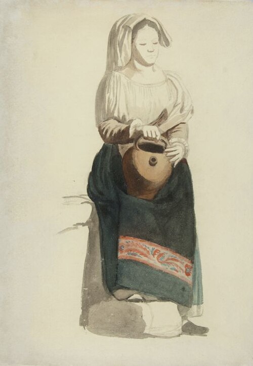 Estudo de Panejamento 16, 1856, Victor Meirelles