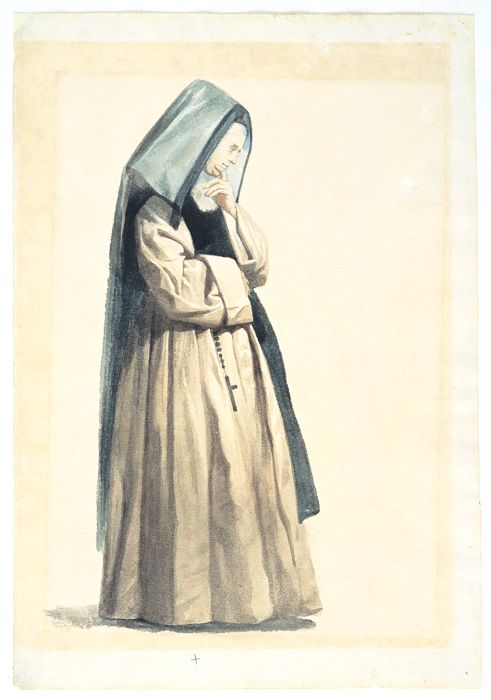Estudo de Panejamento 17, 1856, Victor Meirelles