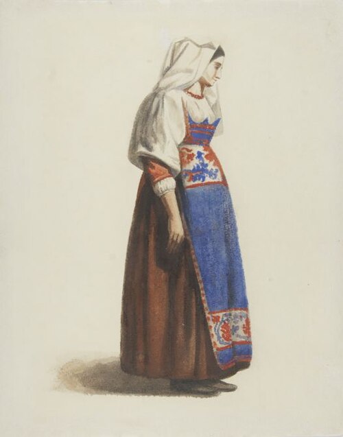 Estudo de Panejamento 18, 1856, Victor Meirelles
