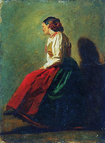 Estudo de Panejamento 20, 1856, Victor Meirelles