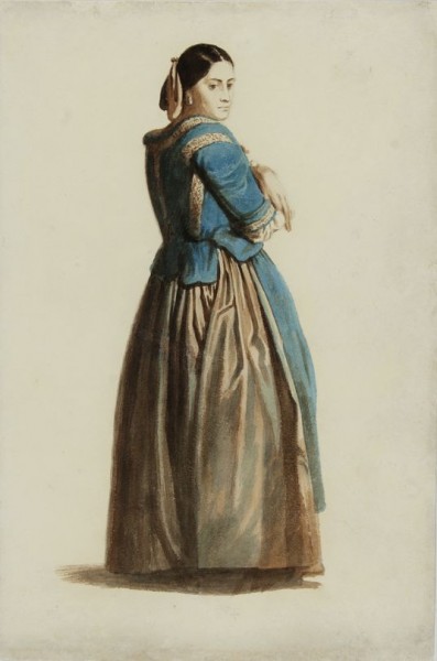 Estudo de Panejamento 23, 1856, Victor Meirelles