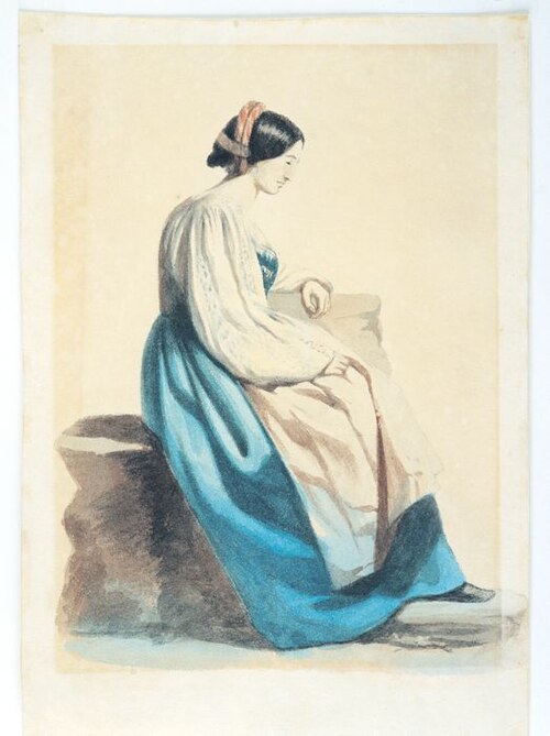 Estudo de Panejamento 25, 1856, Victor Meirelles